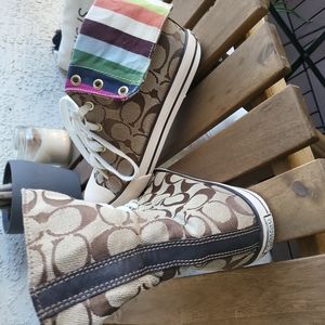 COACH Hightop Sneakers (AUTHENTIC)